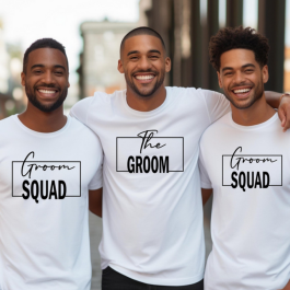 Groom or Groom Squad Wedding T-Shirt - Mens Wedding T-Shirts