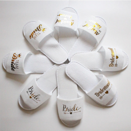 Bridal Party Titled Slippers
