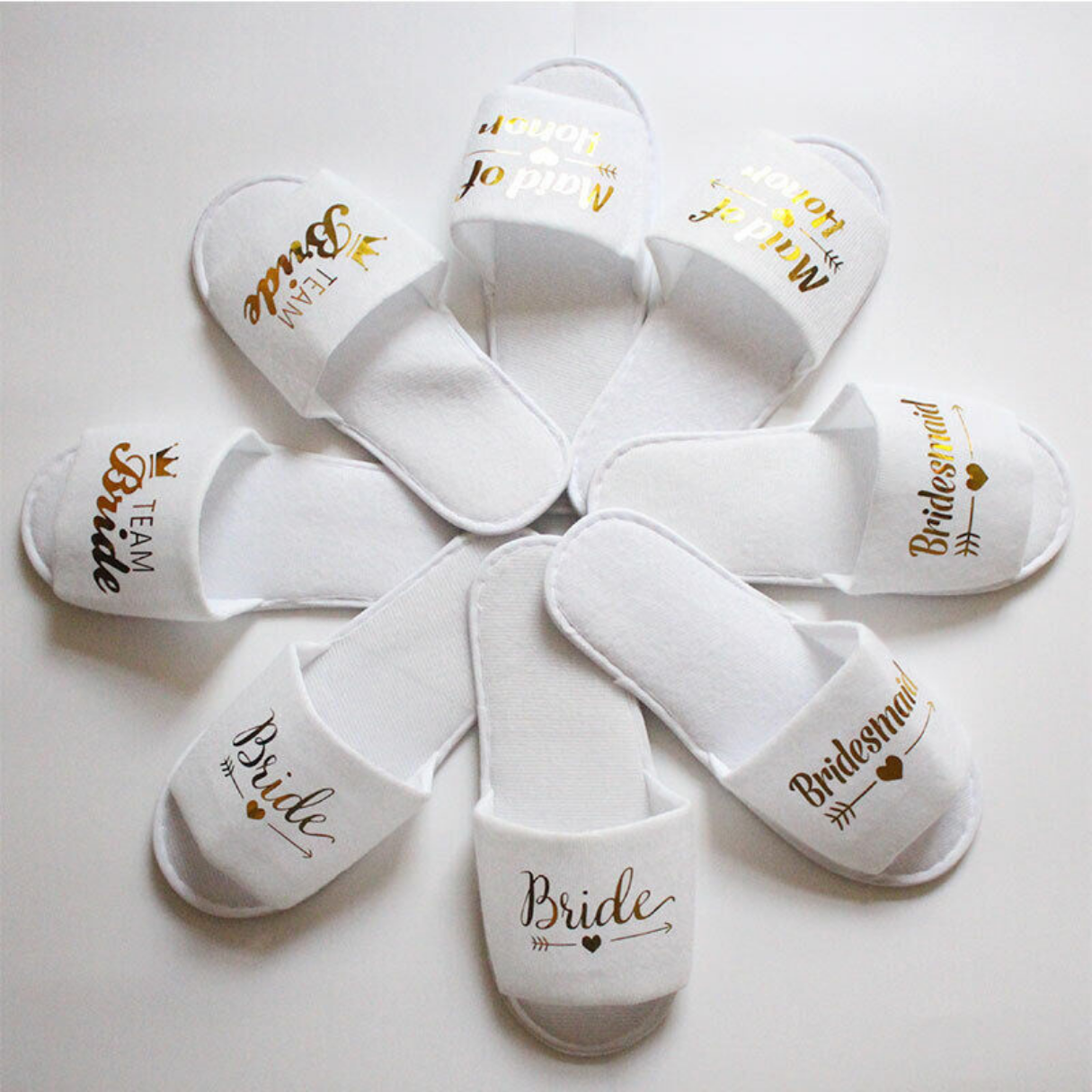 Bridal Party Titled Slippers Bridal Party Titled Slippers