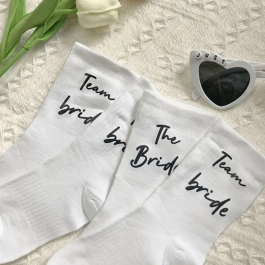 Team Bride Wedding Socks