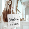 The Bride Tote Bag with Name - Bridal Party Gift Tote Bags.