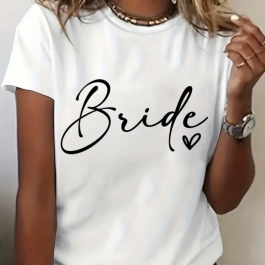 Heart Bride T-Shirt - Bridal Party Gifts