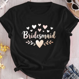 Hearts Bridesmaid T-Shirt - Bridal Party Gifts