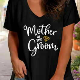Diamond Mother of the Groom T-Shirt - Bridal Party Gifts