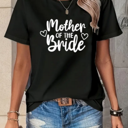 Heart Mother of the Bride T-Shirt - Bridal Party Gifts