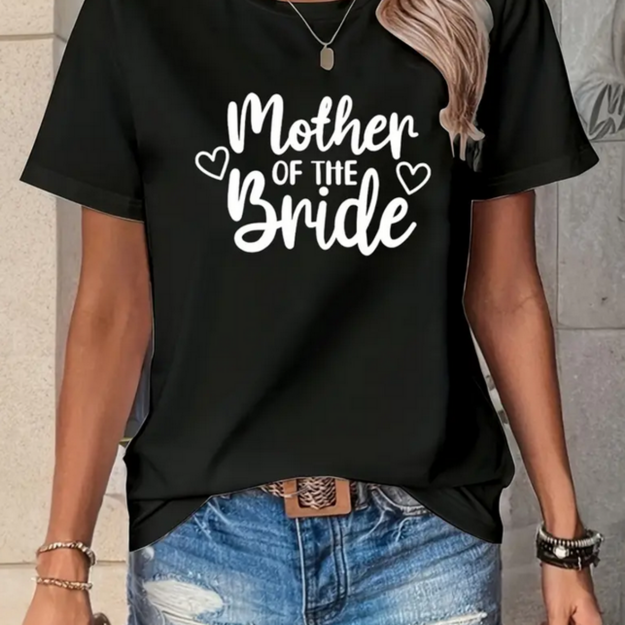 Heart Mother of the Bride T-Shirt Heart Mother of the Bride T-Shirt - Bridal Party Gifts