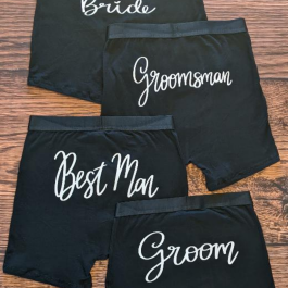 Men's Titled Wedding Briefs - Mens Briday - Mens Wedding T-ShirtsParty Gifts
