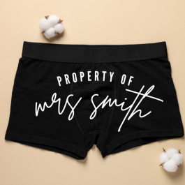 Mrs Property of Wedding Briefs