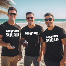 Sunglasses Groom or Groom Squad T-Shirt - Mens Wedding T-Shirts