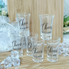 Cheers to Love Shot Glasses - Perfect Wedding Favour Gifts for Guests.