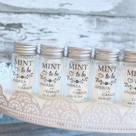 Mint to Be Bottle - Perfect Wedding Favour Gifts for Guests.