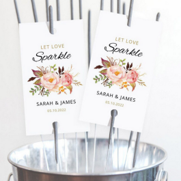 Let Love Sparkler with Card - Perfect Wedding Favour Gifts for Guests.