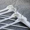 Title Name and Date Wedding Hanger