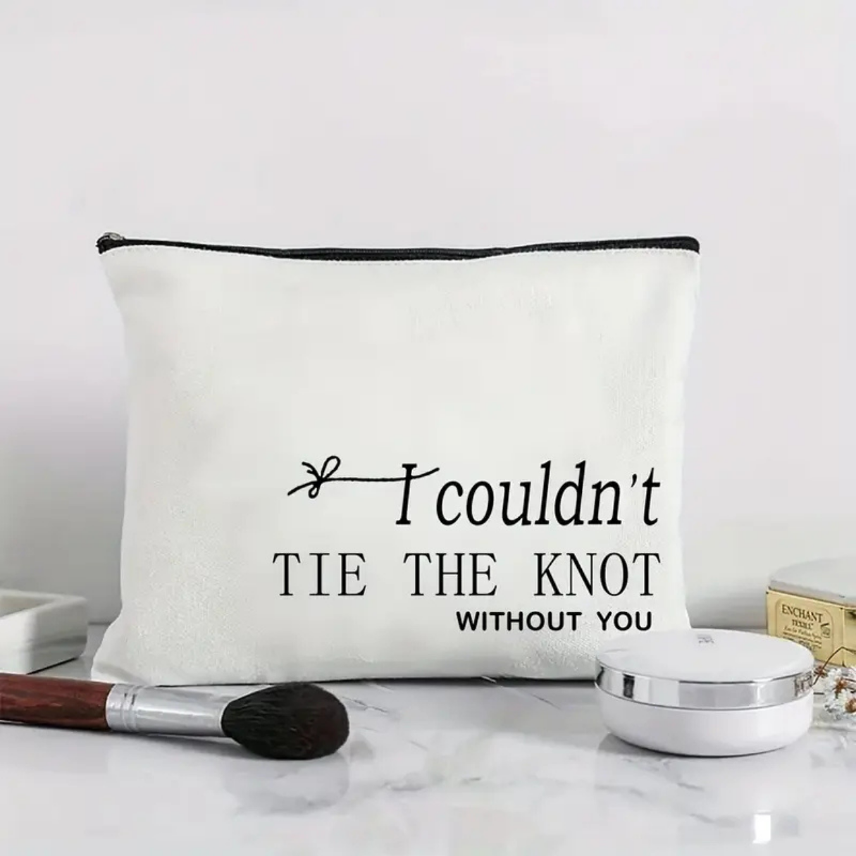 Couldnt Tie the Knot without You Make Up Bag Couldnt Tie the Knot without You Make Up Bag