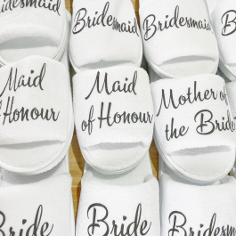 Elegant Bridal Party Slippers