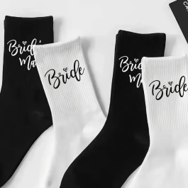 Bridal Party Title Wedding Socks