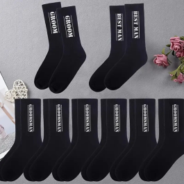 Bold Font Title Wedding Socks